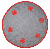 4516 Podložka pod vánoční strom, šedá, průměr 90 cm-1
