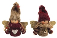 Angel with gold braid for hanging 7.5 cm