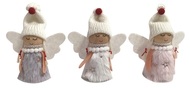 Angel in a Fur Coat with Stars for standing 8.5 cm