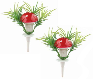 Mérges gomba ágakkal ? 6 x 3 cm + bevágás, 2 db zacskóban