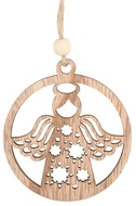 4833 Anděl dřevěn&yacute; př&iacute;rodn&iacute; 7,5 cm 9 ks, v  krabičce-2