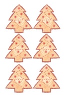 4921 Stromek dřevěn&yacute; s lep&iacute;kem 4,5 cm, 6 ks-1