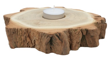 Wooden Candle Holder 10 cm 