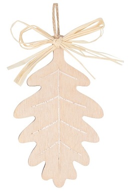 Hanging Wooden Decoration Natural Oak 10 cm