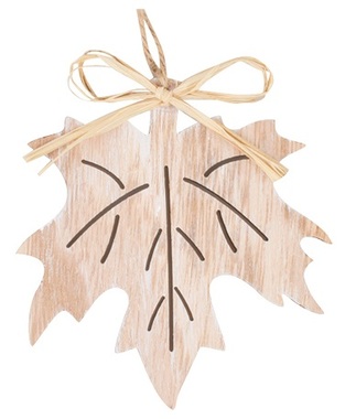 Hanging Wooden Decoration Natural Maple 10 cm