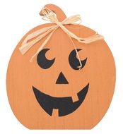 Standing Wooden Pumpkin 17 cm