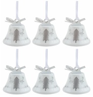 5437 Zvonky na zavě&scaron;en&iacute; b&iacute;l&eacute; s les&iacute;kem 4,5 cm, 6 ks-1
