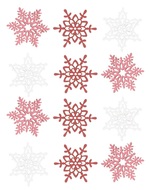 4 cm-es fa díszek, 12 db zacskóban
