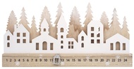 5504 Dřevěn&yacute; adventn&iacute; kalend&aacute;ř domky 40 x 20 cm-1