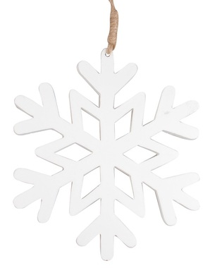 Fa hópehely akasztásra 15 cm
