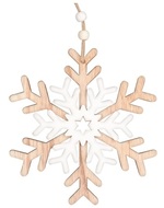 5532 Dřevěn&aacute; vločka na zavě&scaron;en&iacute; 14,5 cm -1