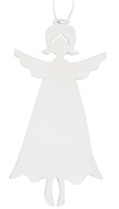 5564 Dřevěn&yacute; anděl na zavě&scaron;en&iacute; 12 cm, b&iacute;l&yacute;-1