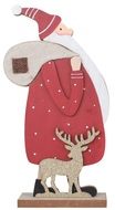 5586 Santa dřevěn&yacute; s vakem na postaven&iacute; 12,5 x 23,5 cm-1