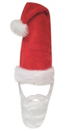5627 Santovsk&aacute; čepice s vousy, obvod 60 cm, d&eacute;lka čepice 70 cm, d&eacute;lka vousů 25 cm-1