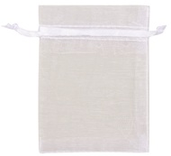 Organza táska fehér 7x9 cm