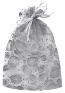 6017 Pytl&iacute;k organzov&yacute; b&iacute;l&yacute; s kruhy s glitrem 26 x 35 cm-1