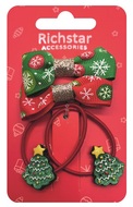 6289 Gumičky a sponky do vlasů v&aacute;nočn&iacute; motivy, 4 ks-1