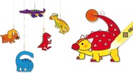 6423 Barvy na sklo sada 10 barev 10,5 ml + 12 skl&iacute;ček DINOSAURUS-5