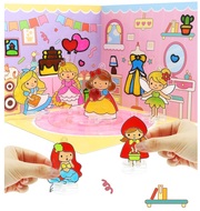 6424 Barvy na sklo sada 10 barev 10,5 ml + 6 skl&iacute;ček D&Iacute;VČ&Iacute; P&Aacute;RTY, 3D KULISY-2