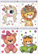 Window Clings Color Animals 30 x 50 cm 