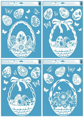 Window Clings Easter Basket 30 x 42 cm