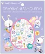 6954 Samolepky zaj&iacute;čci 30 ks v krabičce 13 x 15,5 cm-1