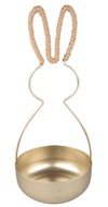 Decorative Bowl in the shape of Bunny, Metal 11.5 x 26.5 cm