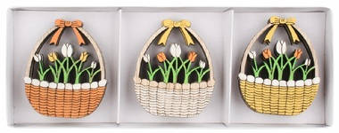 Fa tulipánkosár 4,5 x 5,5 x 0,5 cm öntapadós, 6 db dobozban
