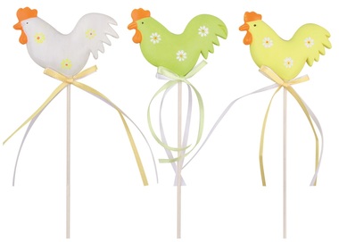Plastic Hen on Stick 8 x 5 x 2 cm + Stick