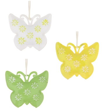 Metal Butterfly 4 x 3,5 x 1 cm, 6 pcs in Box