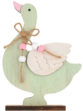 Standing Wooden Goose 19 cm