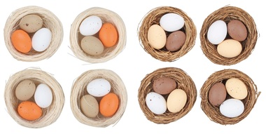 Eggs in the Nest 5,5 x 5,5 x 3 cm, 4 pcs