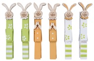 Peg with Rabbit  1,5 x 8,5 x 1 cm, 6 pcs