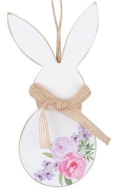 Hanging Wooden Rabbit 5,5 x 13 x 0,5 cm