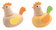 7648 Slepice dřevěn&eacute; 4,5 x 4,5 x 2,5 cm na postaven&iacute;, 2 ks v s&aacute;čku-1