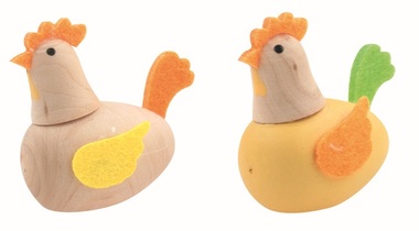 Fa tyúk 4,5 x 4,5 x 2,5 cm álló, 2 db zacskóban