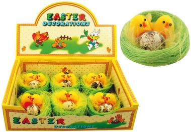 Easter Chicken 7 x 7 x 3 cm, 6 pcs