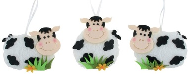 Hanging Plush Cow 9 x 7 x 2 cm