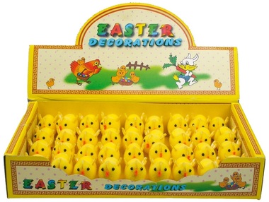 Easter Chickens 2 x 4 x 3 cm, 36 pcs 