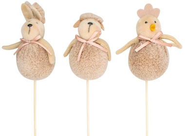Easter Animal 6 x 9 x 6 cm + Stick