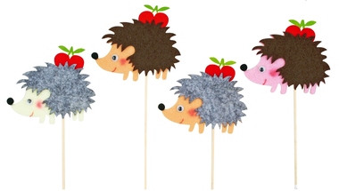 Hedgehog on Stick 9 x 8 x 0,3 cm + Stick 
