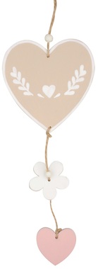 Hanging Wooden Heart 11,5 x 28 x 0,5 cm