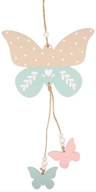 Hanging Wooden Butterfly 16 x 30 x 0,5 cm