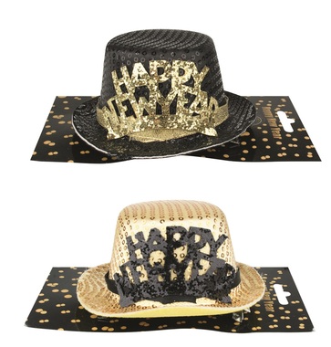HAPPY NEW YEAR Hat on Clip 13 cm