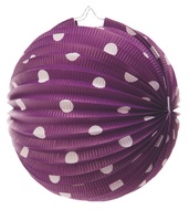 9264 Lampion s punt&iacute;ky fialov&yacute; 25 cm-1