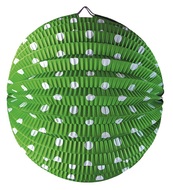 9265 Lampion s punt&iacute;ky zelen&yacute; 25 cm-1