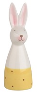 Ceramic Standing Bunny with Yellow Deco 5 x 15,5 x 5 cm