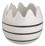9806 Květin&aacute;č z keramiky s čern&yacute;mi pruhy 12,5 x 11 cm-1