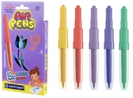 Blow markers for paper, AIR PENS PASTEL, 5 pcs