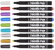 991076 Značkovače DECORPEN METALIC na kov,sklo,plast,keramiku,k&aacute;men 8+1 ks CENTROPEN-2
